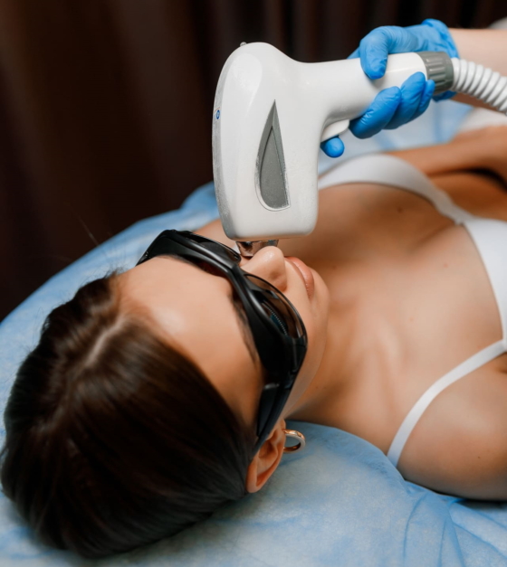 удаление волос на лице лазером